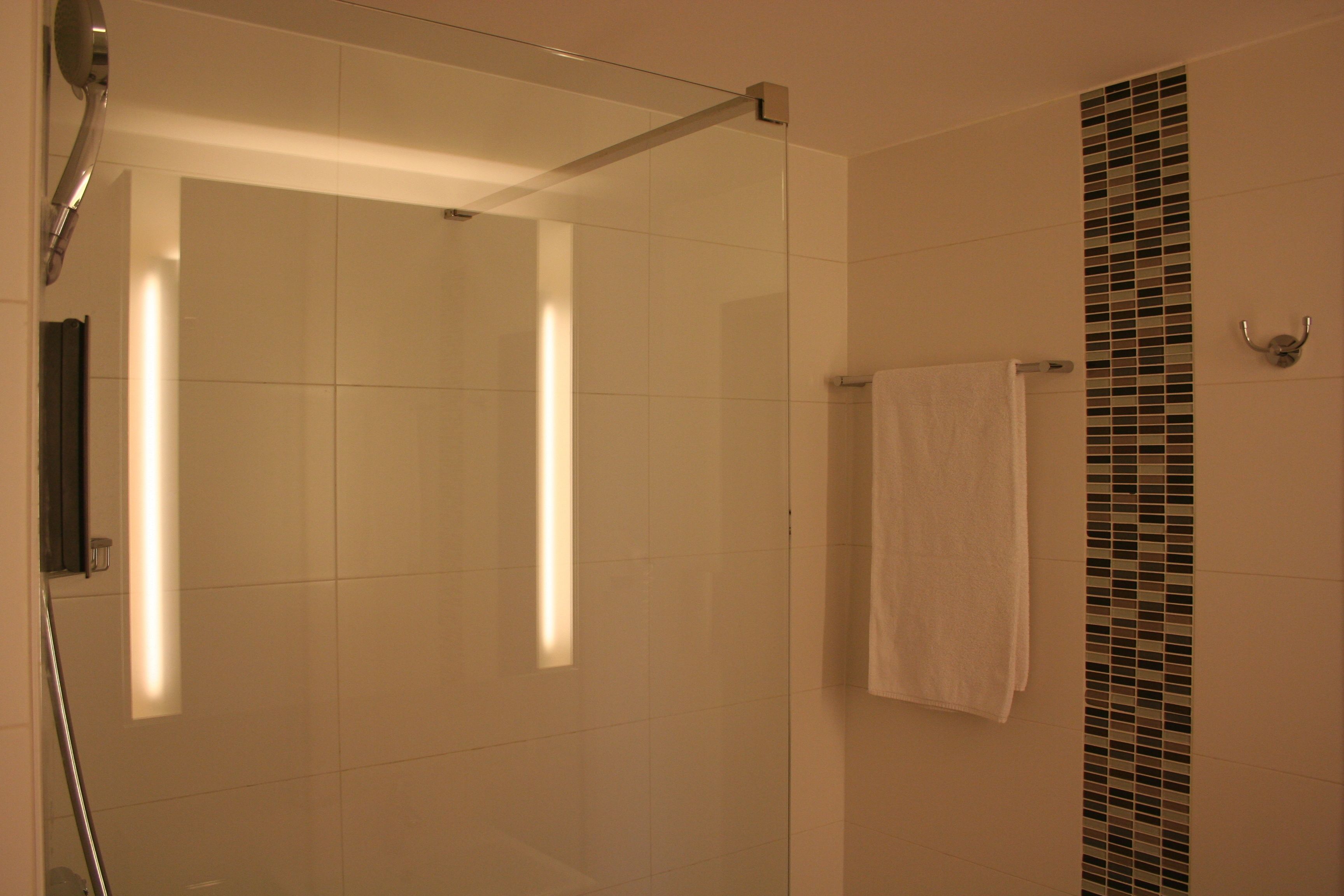 standard room | bathroom | shower, hair dryer, towels
