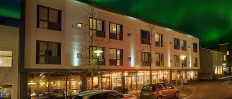 Majoituspaikan julkisivu