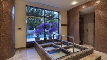 Salas de tratamientos para parejas, sauna, baño turco