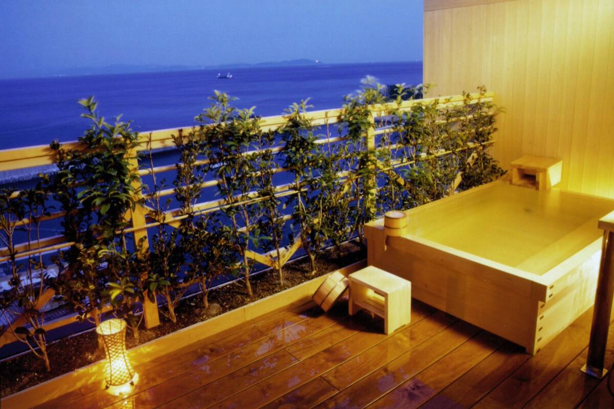 Tradisjonelt rom, privat bad (Japanese Room, Private Bath (Riraku)) | Balkong