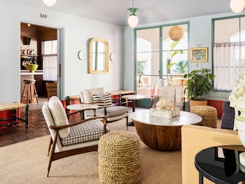 Lobby lounge at Palihouse Santa Barbara