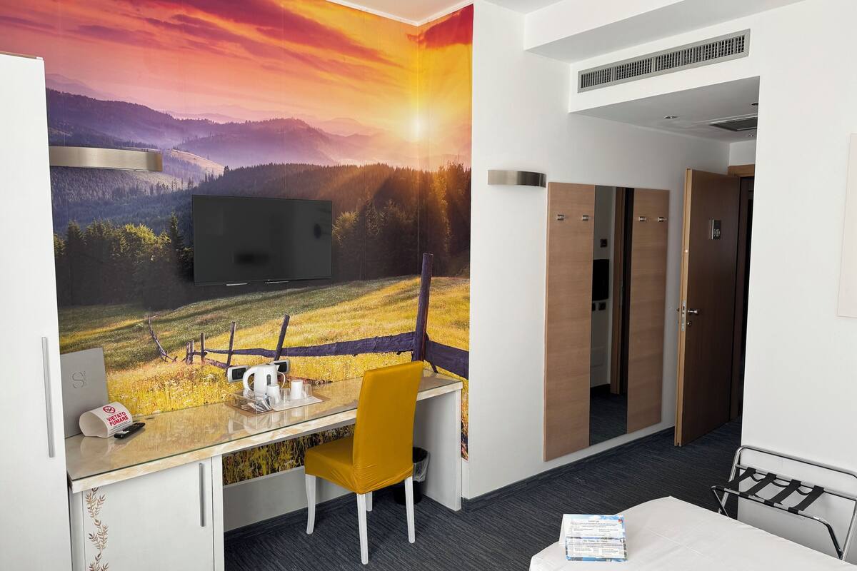 economy twin room, 2 single beds | down duvets, minibar, in-room safe, desk