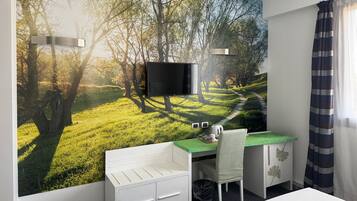 Standard Double Room | Down comforters, in-room safe, desk, blackout drapes