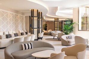 Sittområde i lobbyn