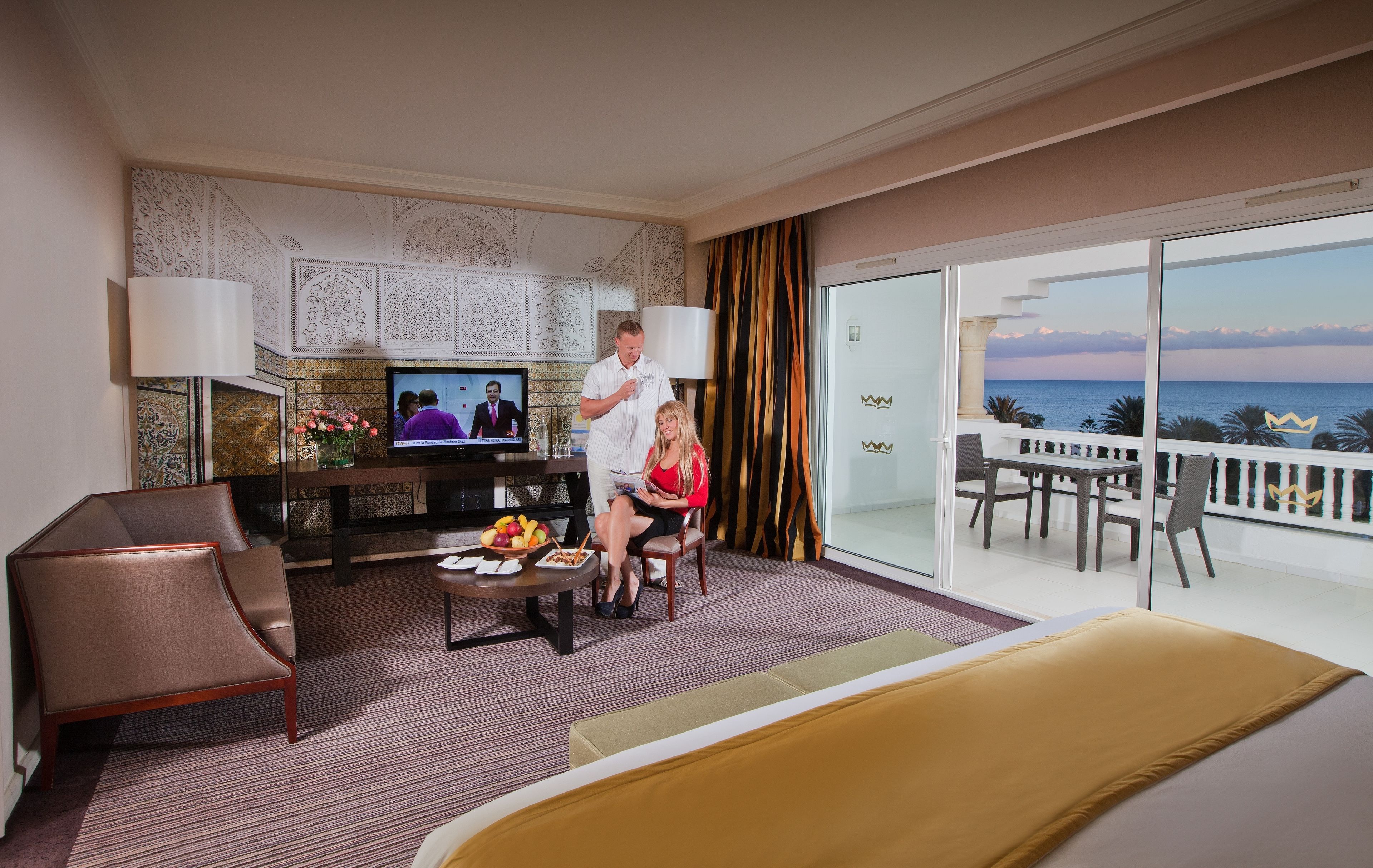 Télévision à écran plat de 40 pouces avec chaînes par satellite