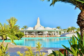 Indoor pool, seasonal outdoor pool, pool umbrellas, sun loungers -  Royal Garden Palace (Families and Couples) (Djerba Midun)