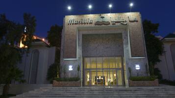 Front of property – evening/night
