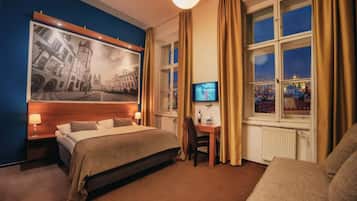 Superior Double or Twin Room | Minibar, in-room safe, desk, laptop workspace