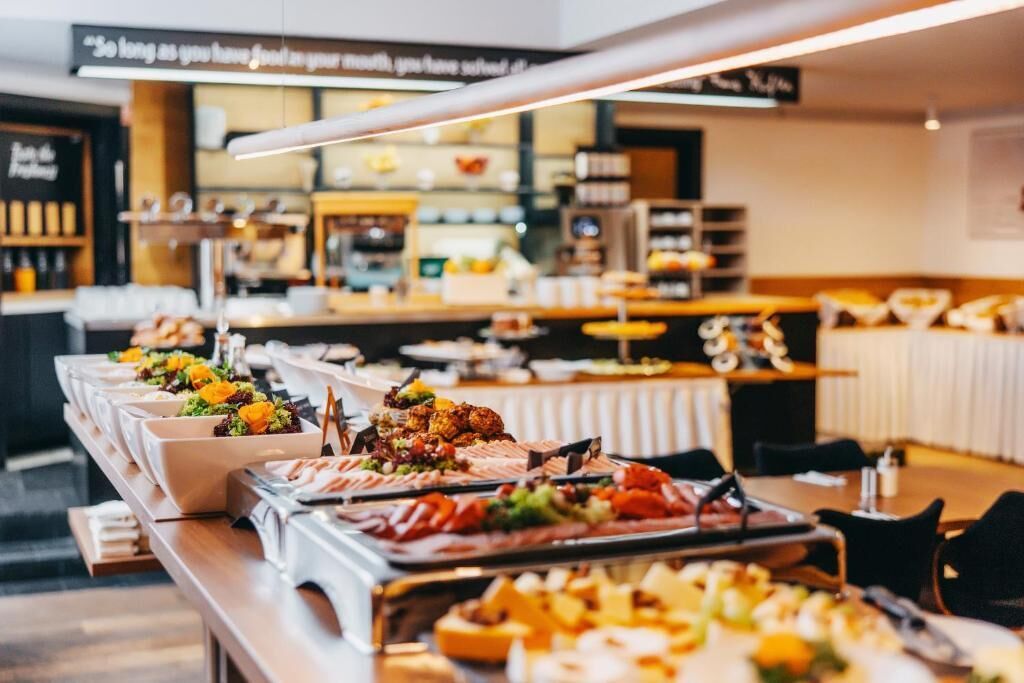 daily buffet breakfast (eur 16 per person)