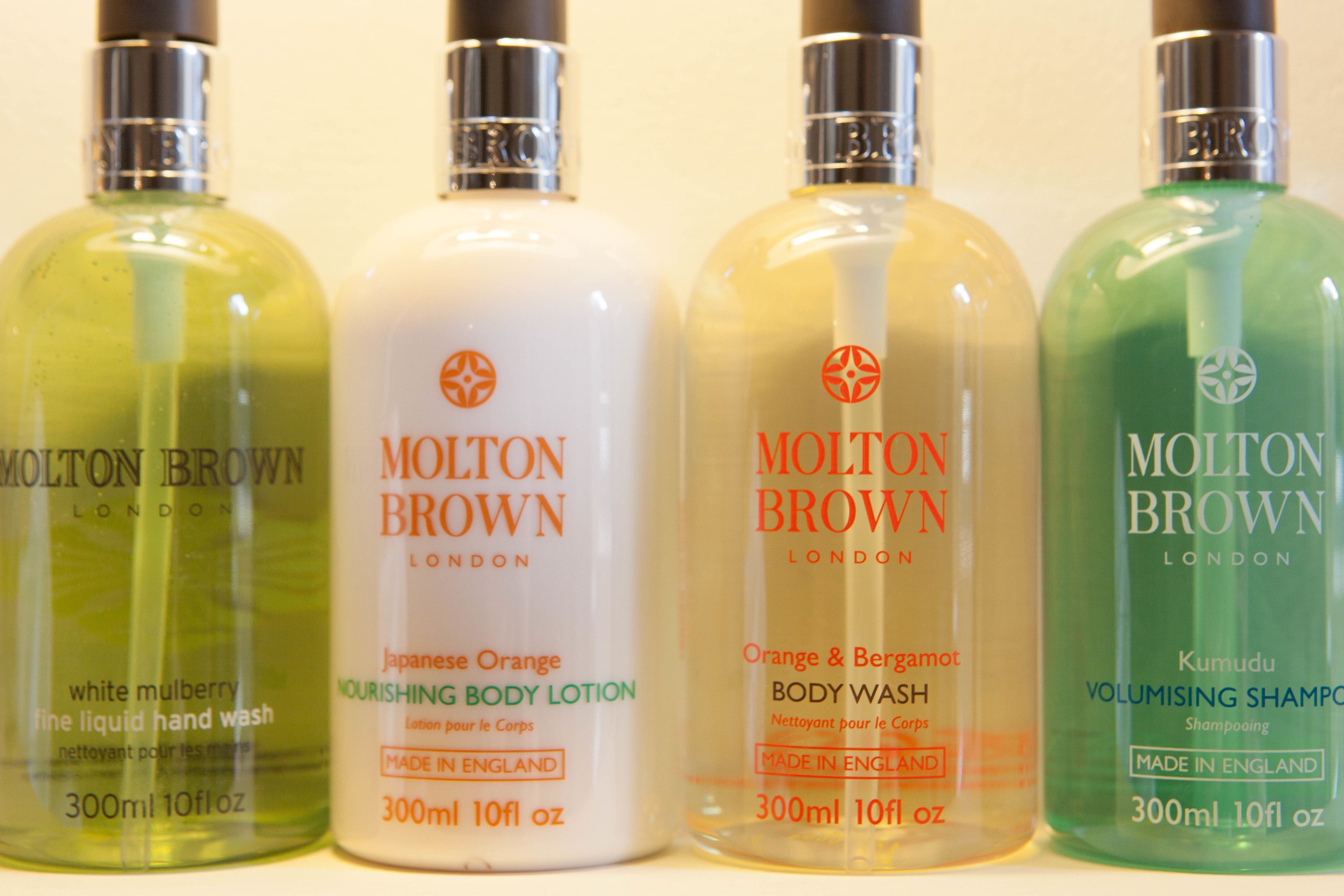 free toiletries, hair dryer, towels