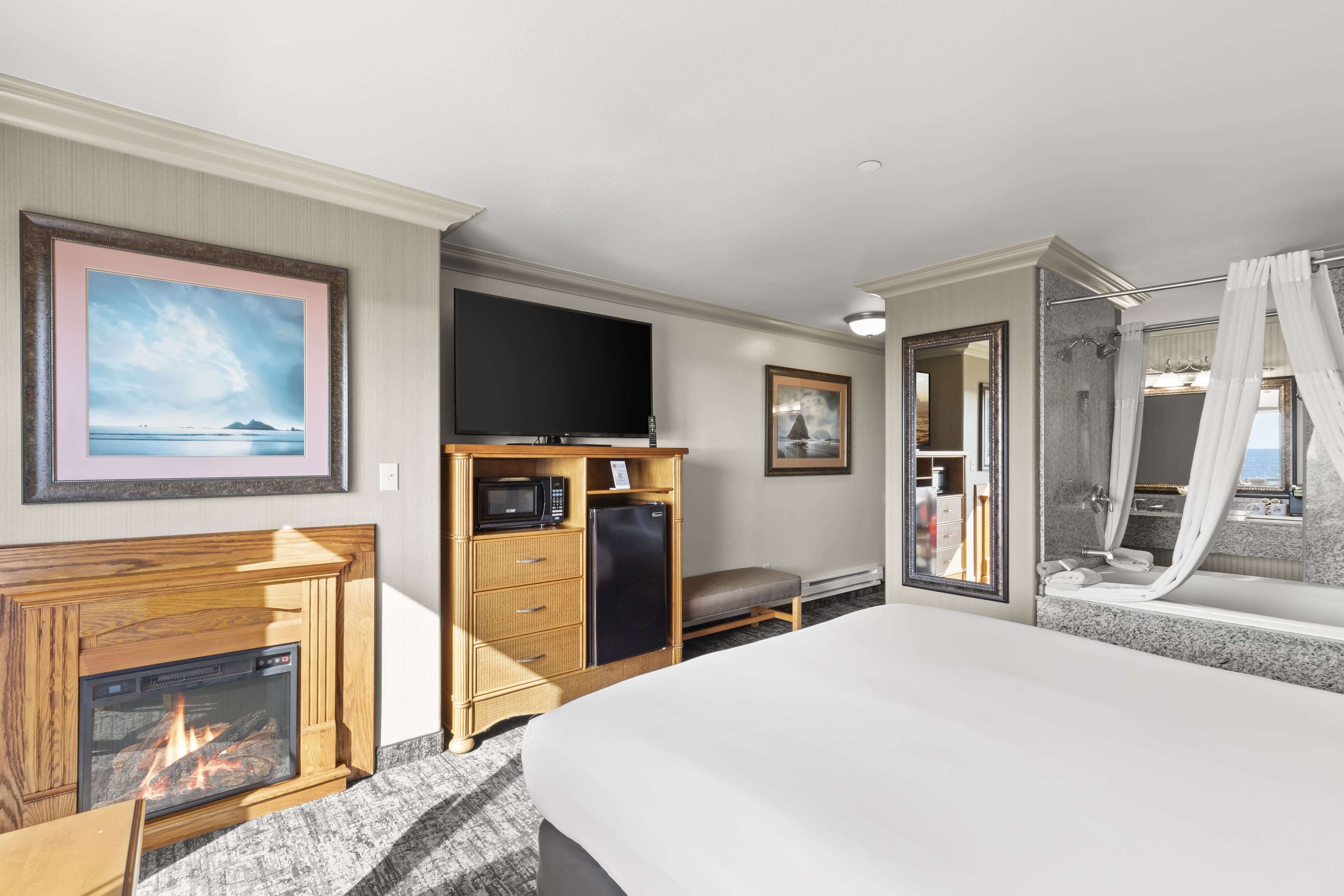 superior room | hypo-allergenic bedding, desk, laptop workspace, blackout curtains