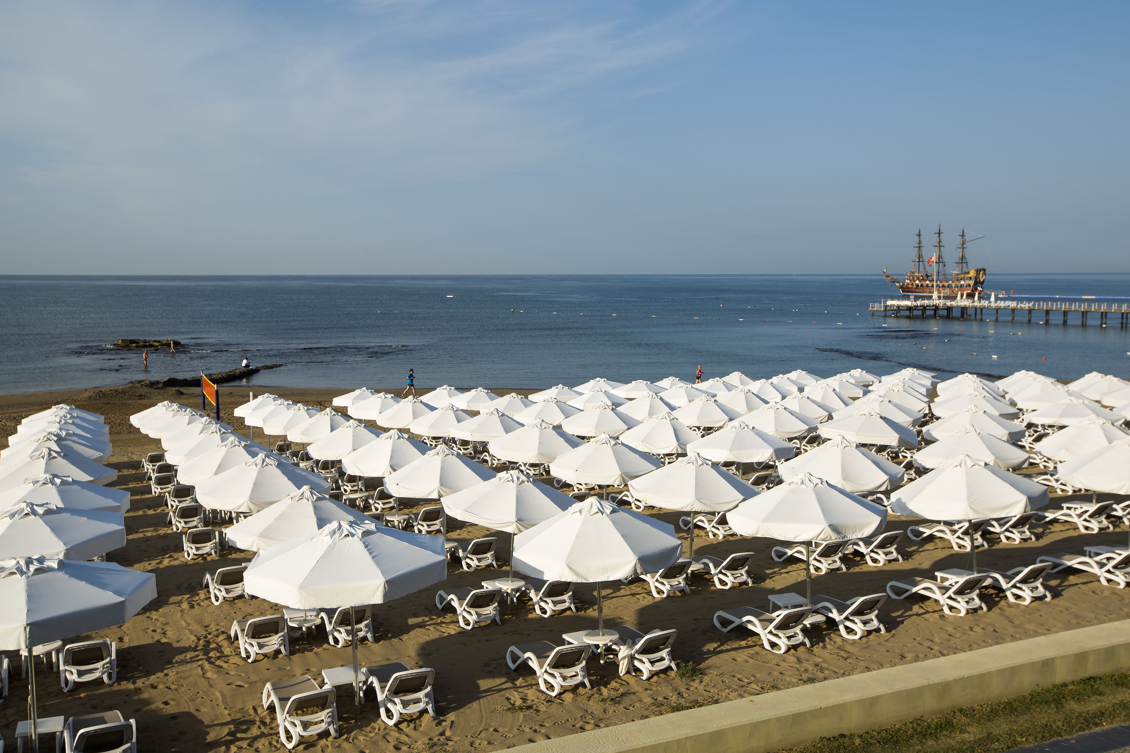 Private beach nearby, sun loungers, beach umbrellas