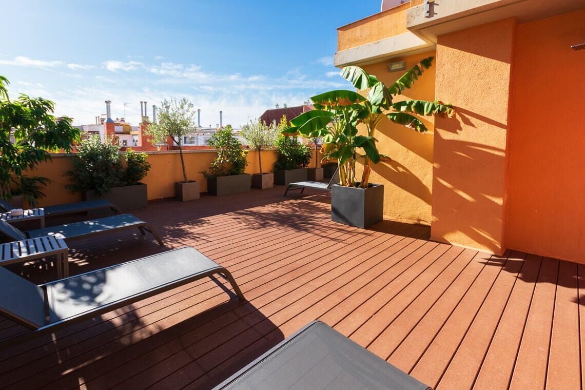 Terraza en la azotea