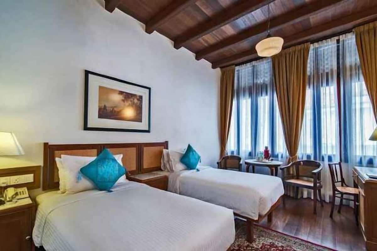 Luxe beddengoed, een minibar, een kluis op de kamer, een bureau