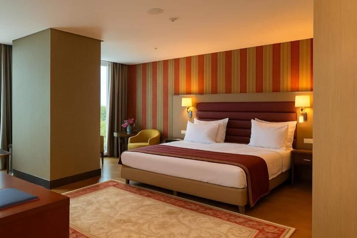 Minibar, caja de seguridad en la habitación y escritorio