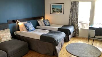 Familjerum | Mörkläggningsgardiner, gratis wi-fi och sängkläder