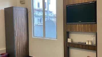 1 bedroom, desk, soundproofing, iron/ironing board