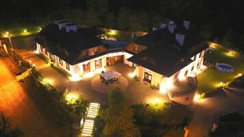 Front of property – evening/night