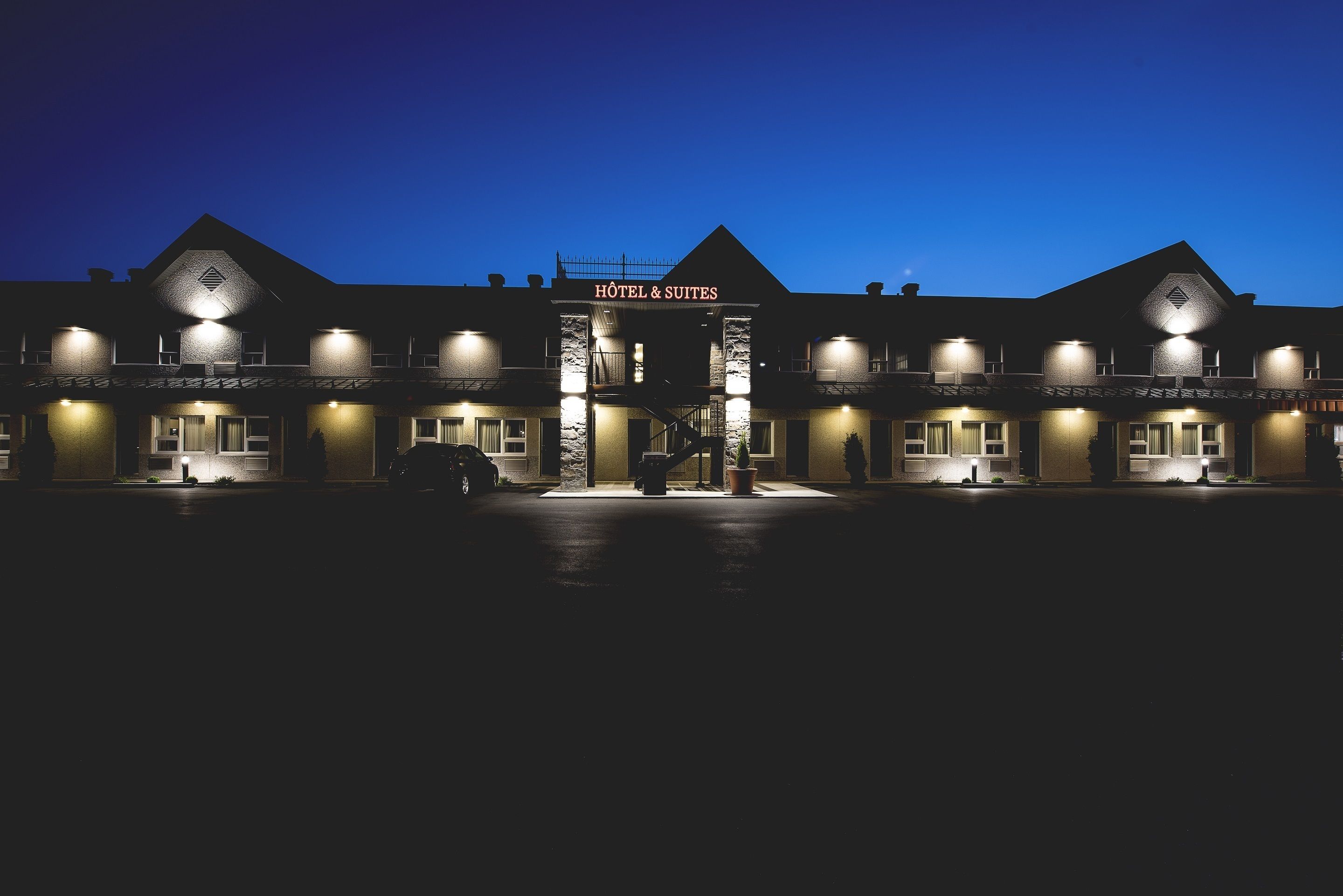 front of property – evening/night