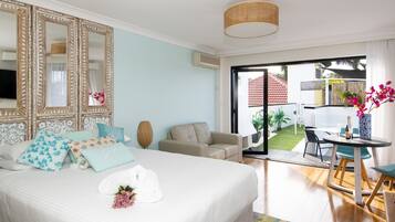 Studio (Roof Top) | Premium bedding, pillow-top beds, blackout curtains, iron/ironing board