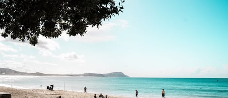 Vlak bij het strand