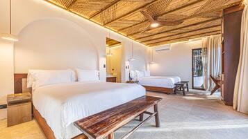 Egyptian cotton sheets, pillow-top beds, in-room safe, soundproofing