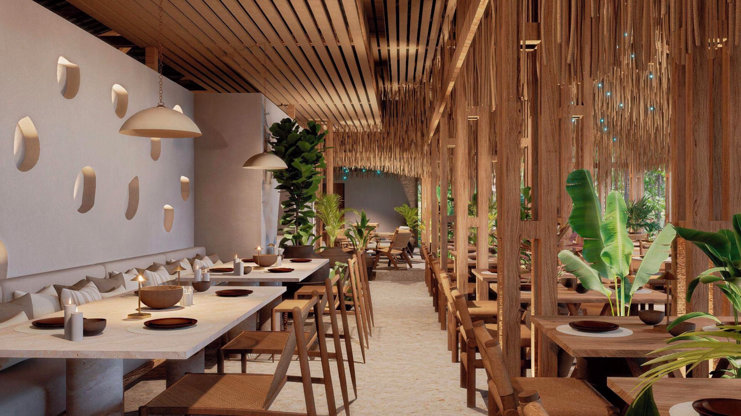 Se sirven desayunos, comidas y cocina fusión con vista a la alberca