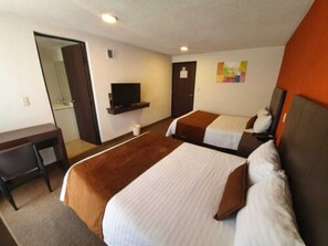 Desk, blackout drapes, iron/ironing board, free WiFi