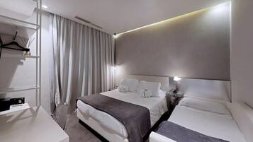 Frette Italian sheets, down duvets, Select Comfort beds, in-room safe