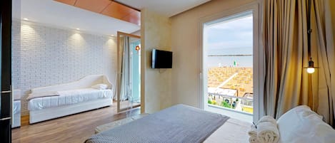 Draps italiens Frette, couette en duvet d'oie, matelas Select Comfort