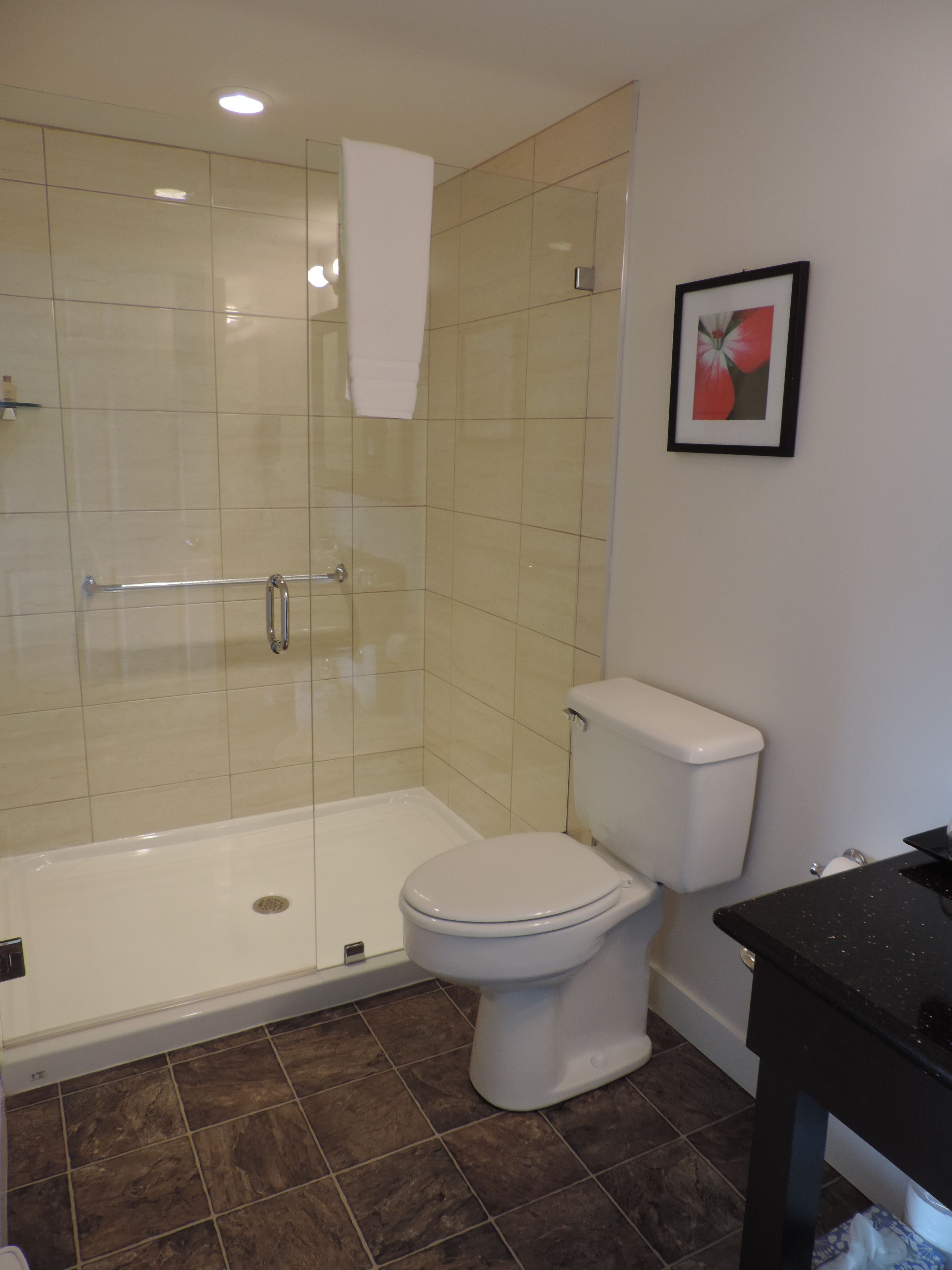 standard room | bathroom | free toiletries, hair dryer, towels