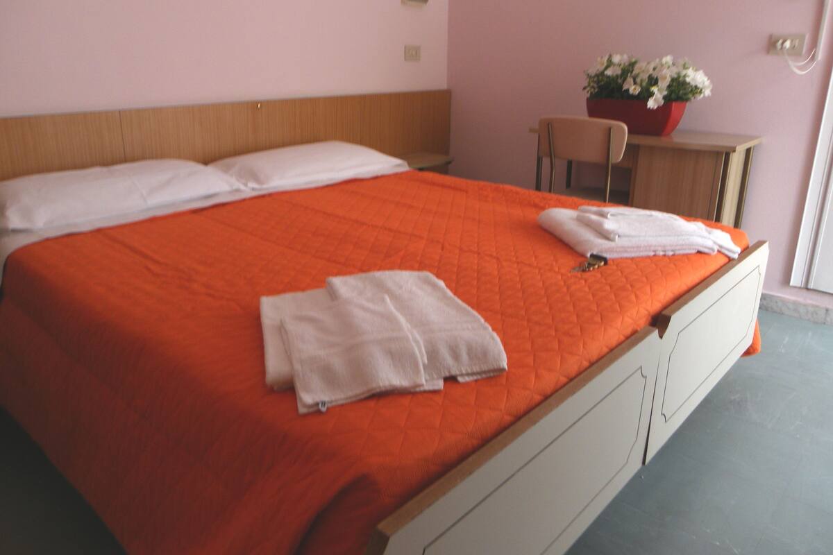 Habitación con 1 cama matrimonial o 2 individuales | Escritorio y wifi gratis
