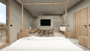 Caja fuerte, sistema de insonorización, wifi gratis y ropa de cama