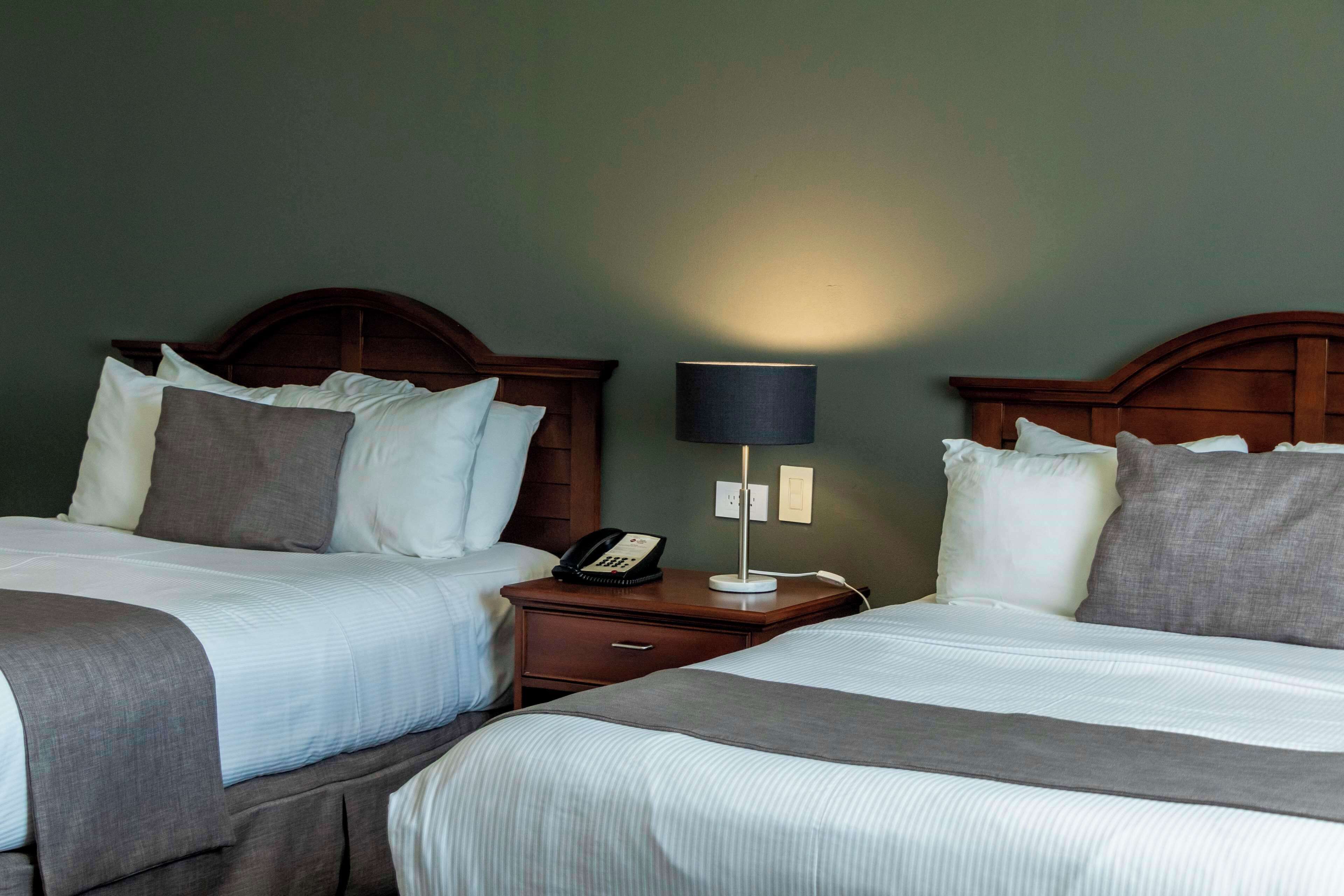 standard room, 2 double beds, non smoking | in-room safe, desk, blackout curtains, iron/ironing board