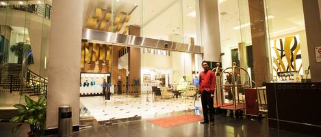 Majoituspaikan sisäänkäynti