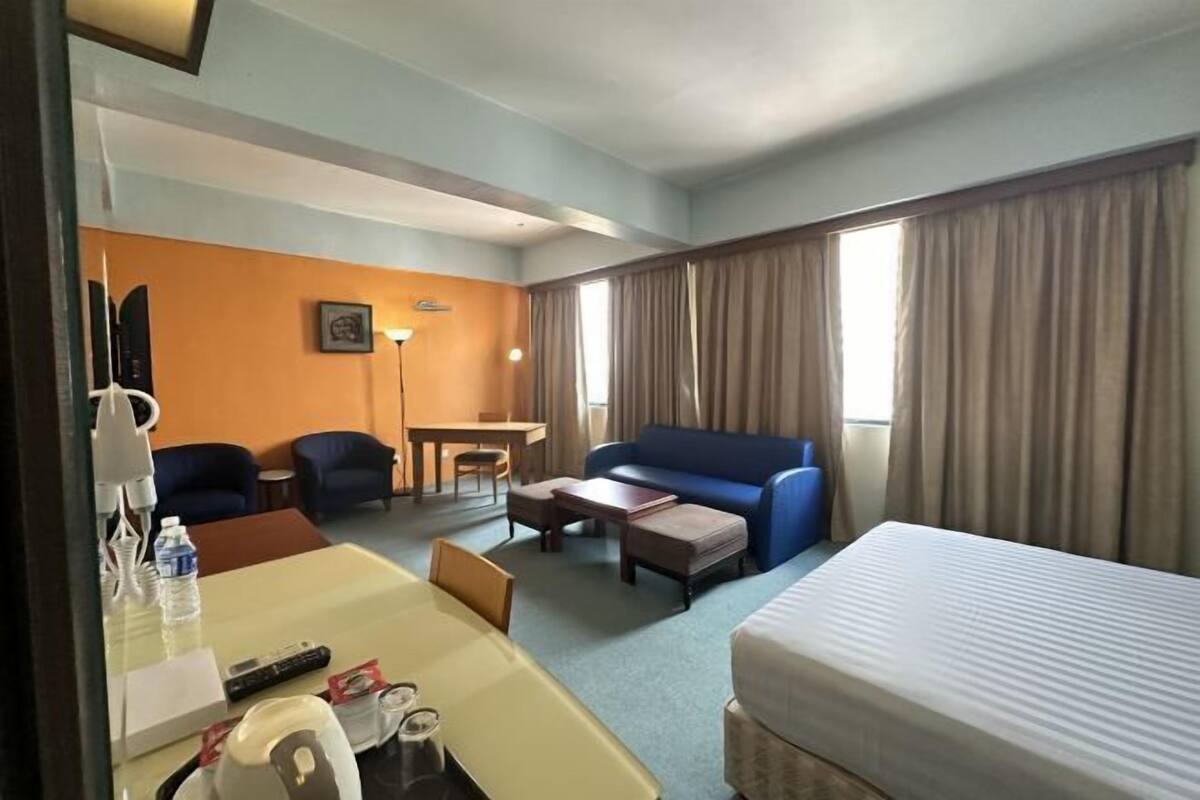 Desk, iron/ironing board (on request), WiFi (free)