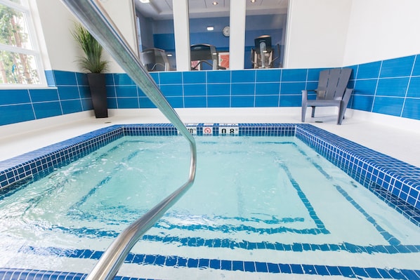 Indoor pool, open 5:30 AM to 10:00 PM, pool loungers