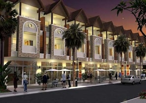 Front of property – evening/night