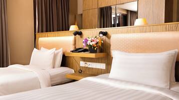 Kahden hengen huone (yksi tai kaksi sänkyä) | 1 makuuhuone, tallelokero huoneessa, työpöytä, pimennysverhot