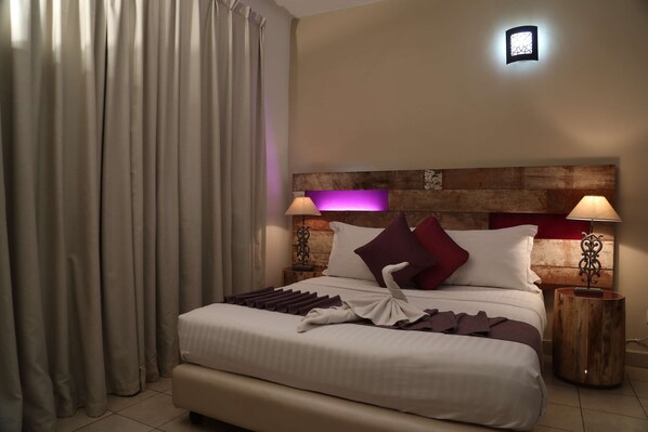 In-room safe, desk, blackout curtains, soundproofing