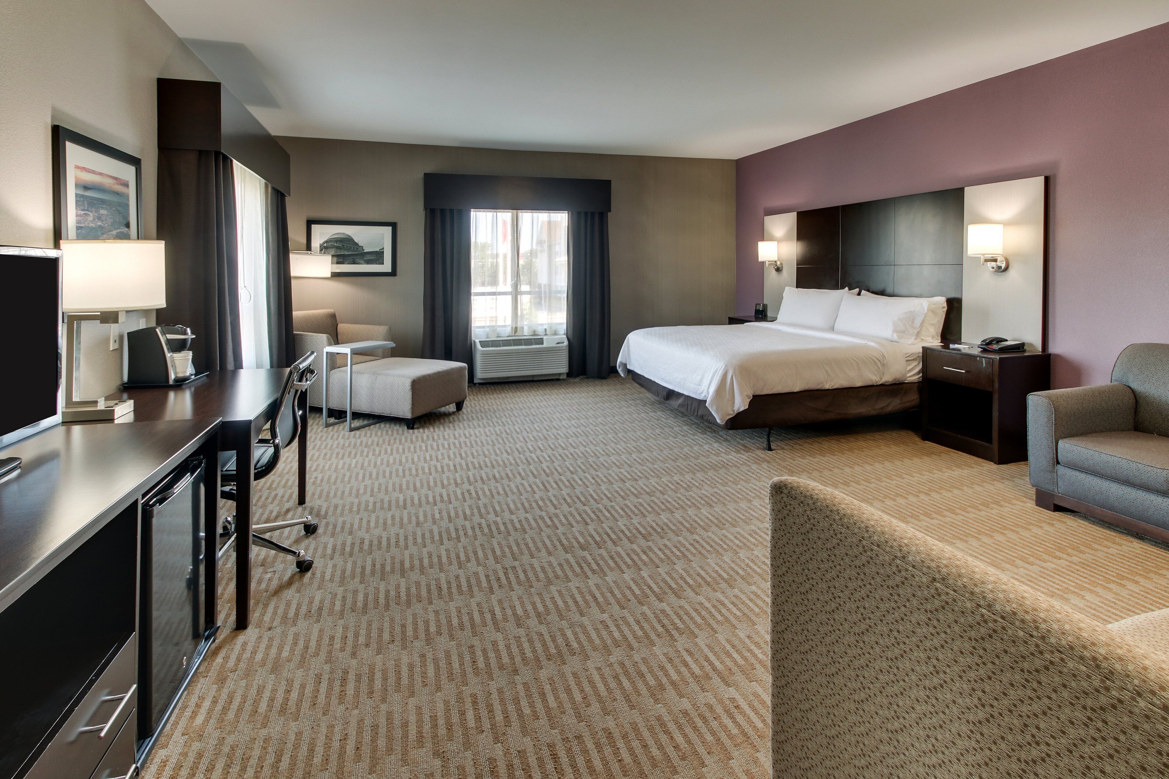 desk, blackout curtains, iron/ironing board, free cots/infant beds