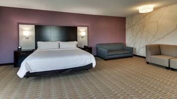 Desk, blackout drapes, iron/ironing board, free cribs/infant beds