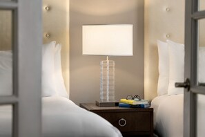 Premium bedding, pillowtop beds, in-room safe, desk