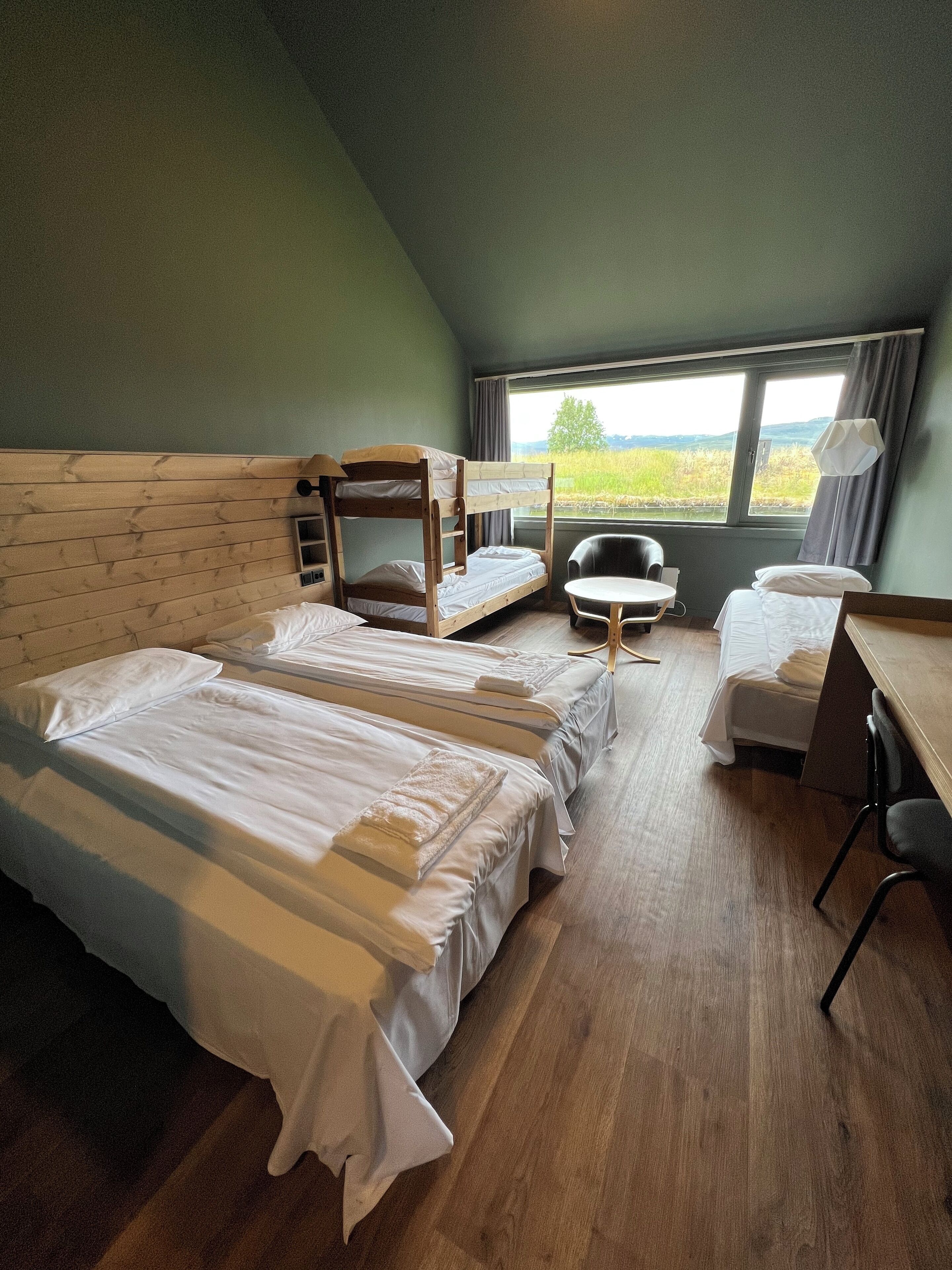 basic quadruple room, non smoking, kitchenette | view from room