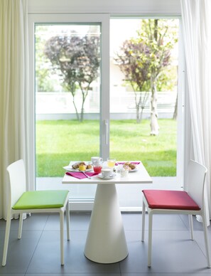 Blick von der Unterkunft