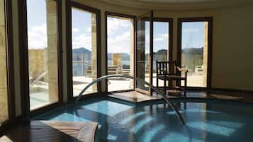 Indoor pool, seasonal outdoor pool