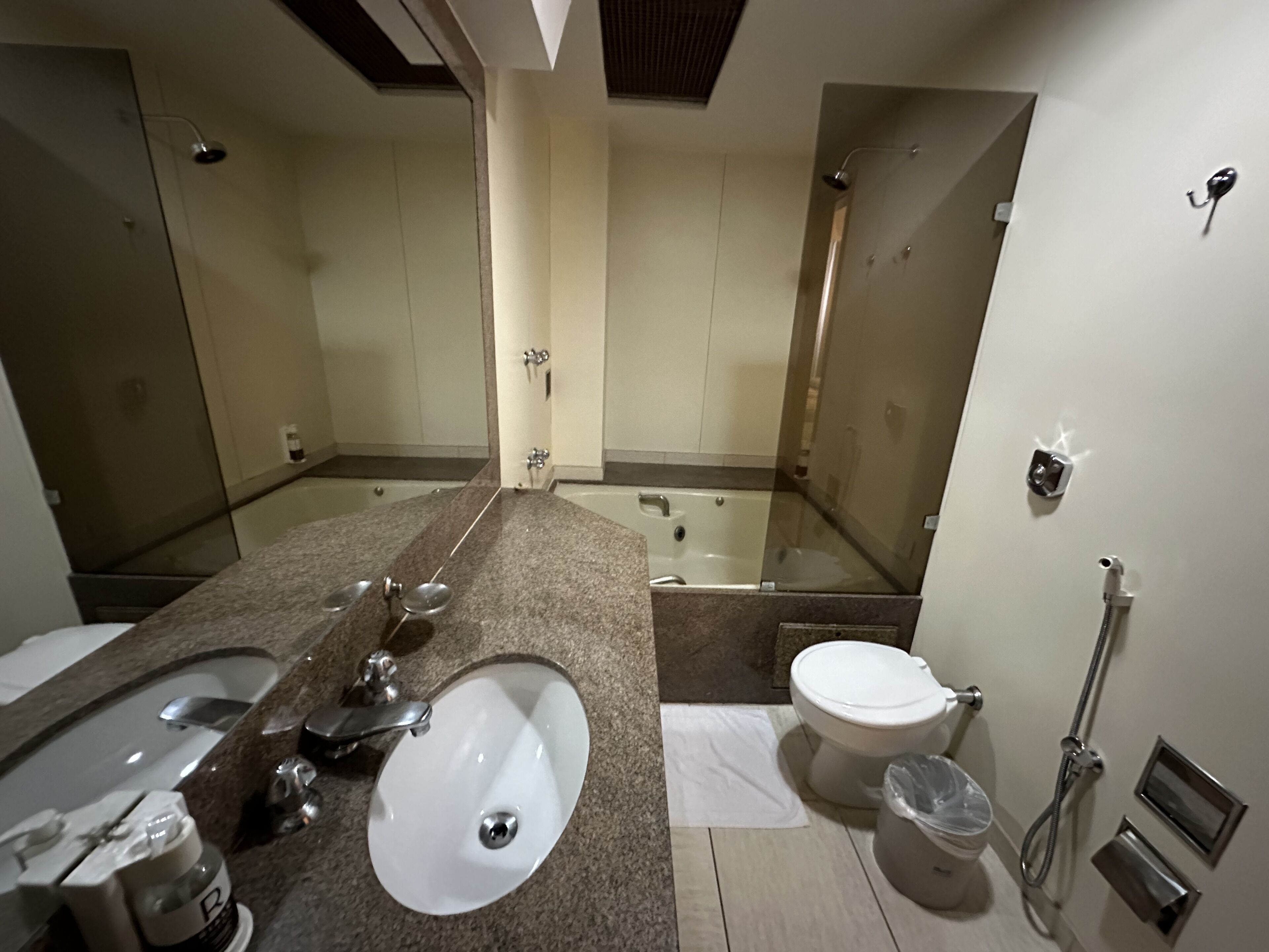 suite, 3 single beds | bathroom | shower, free toiletries, towels