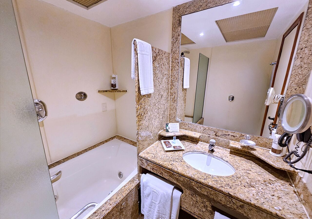 premium triple room | bathroom | shower, free toiletries, hair dryer, bidet