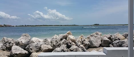 On the beach, beach towels, fishing