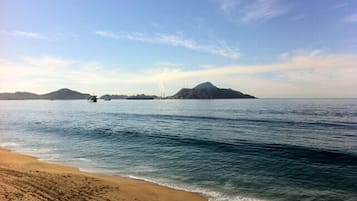 En la playa